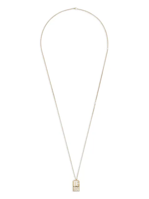 Balmain 18K yellow gold Labyrinth Frieze chain necklace