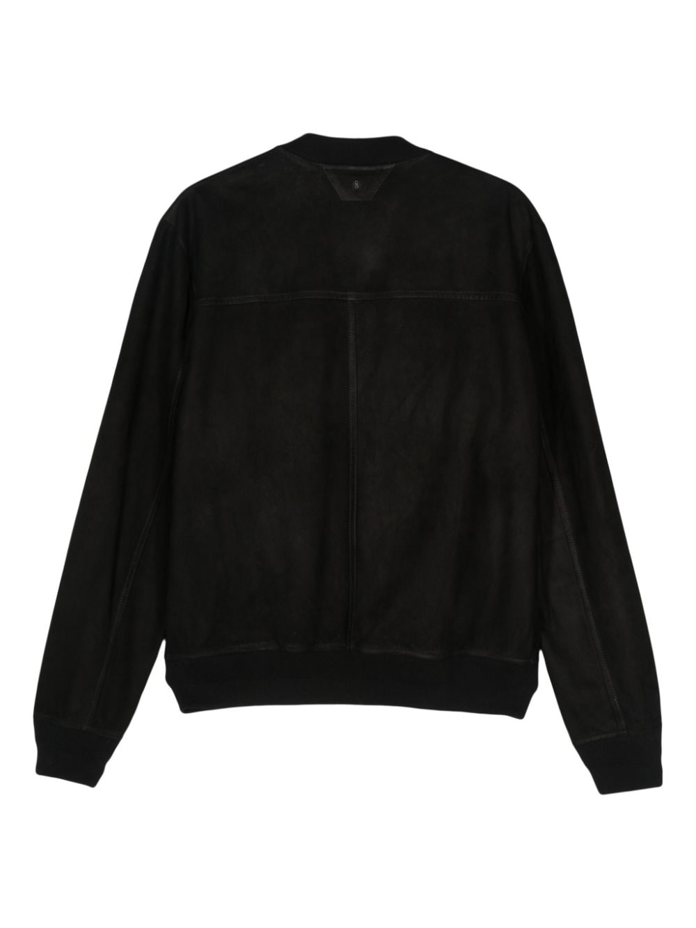 Shop Salvatore Santoro Leather Bomber Jacket In Black