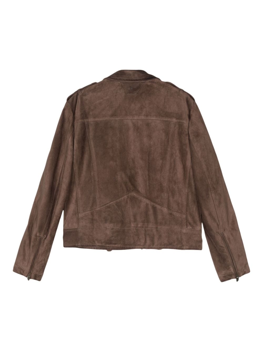 Shop Salvatore Santoro Suede Jacket In Brown