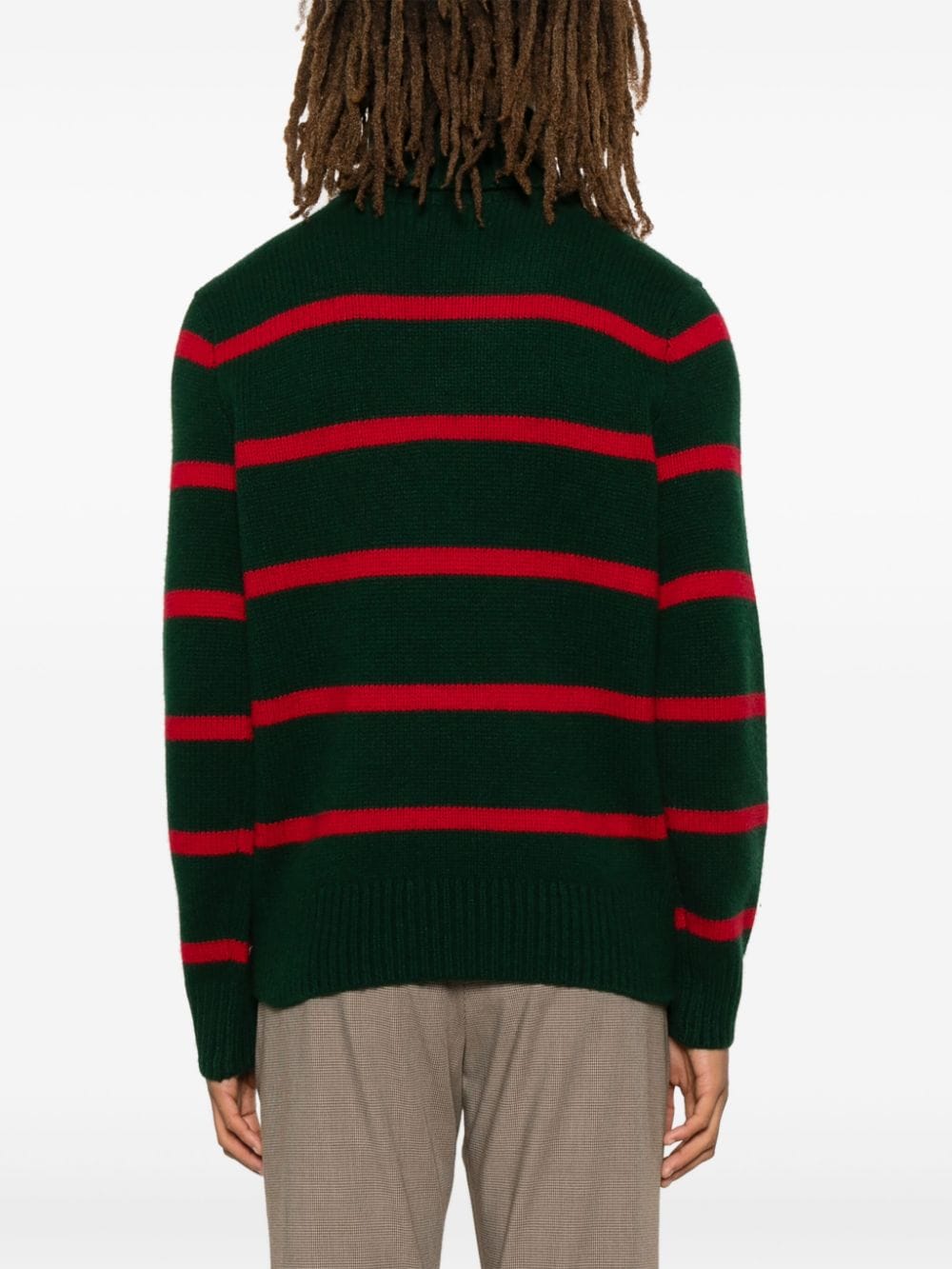 Shop Polo Ralph Lauren Logo-patch Sweater In Green