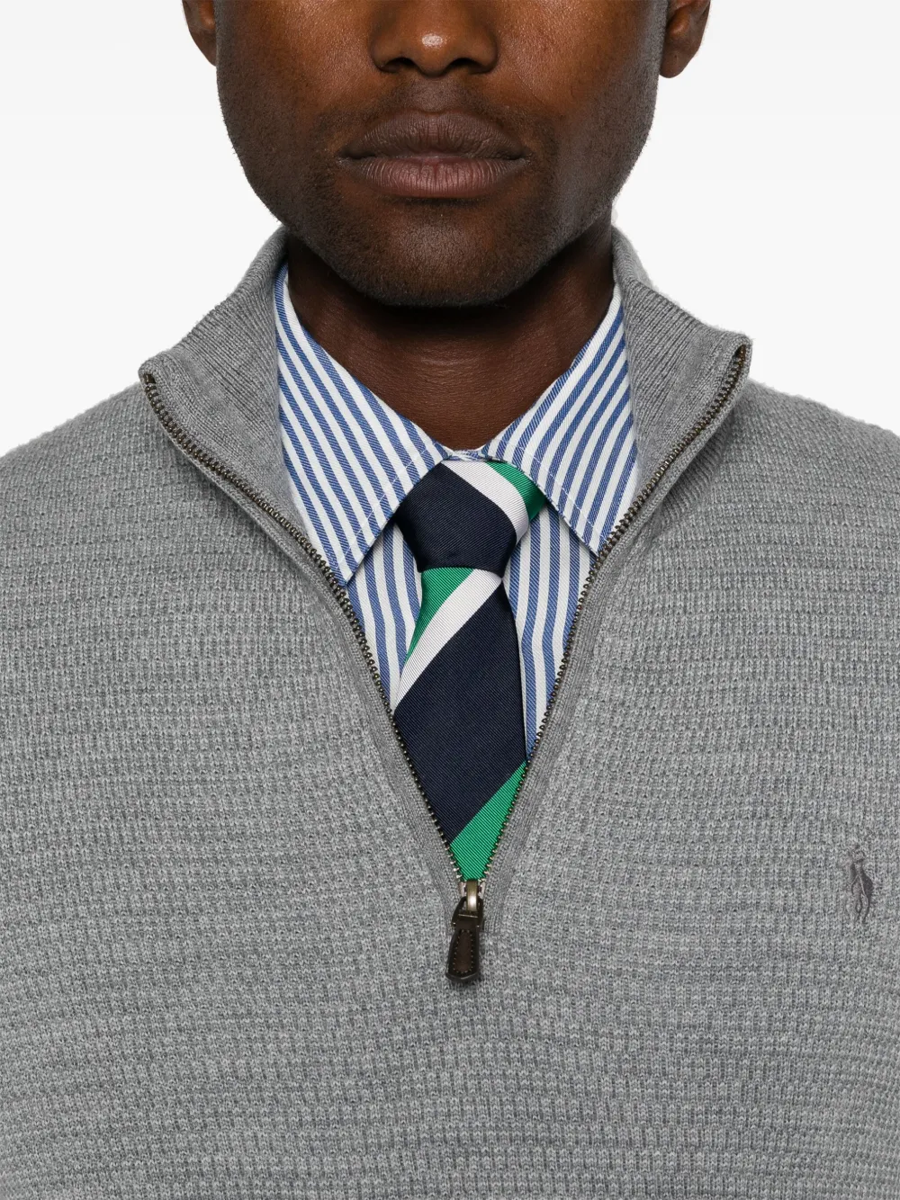 Polo Ralph Lauren Trui met wafelpatroon Grijs