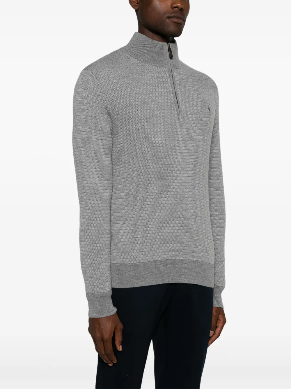 Polo Ralph Lauren Trui met wafelpatroon Grijs