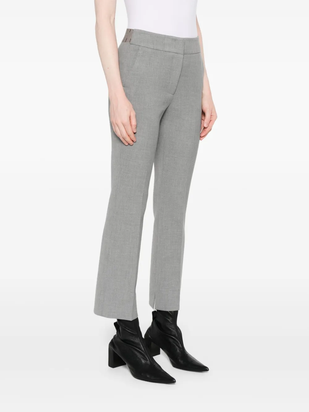Peserico Broek met logoband Grijs