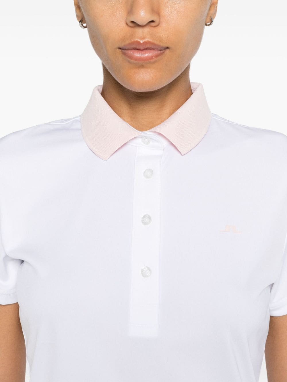 Shop J. Lindeberg Cassie Polo Shirt In Weiss