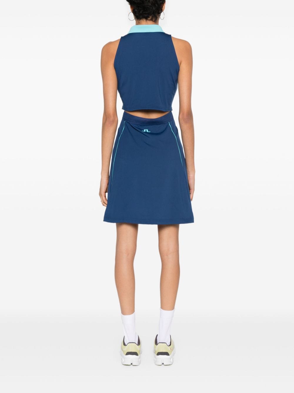 Shop J. Lindeberg Nadia Mini Dress Set In Blau