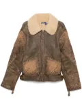 Polo Ralph Lauren shearling-trim bomber jacket - Brown