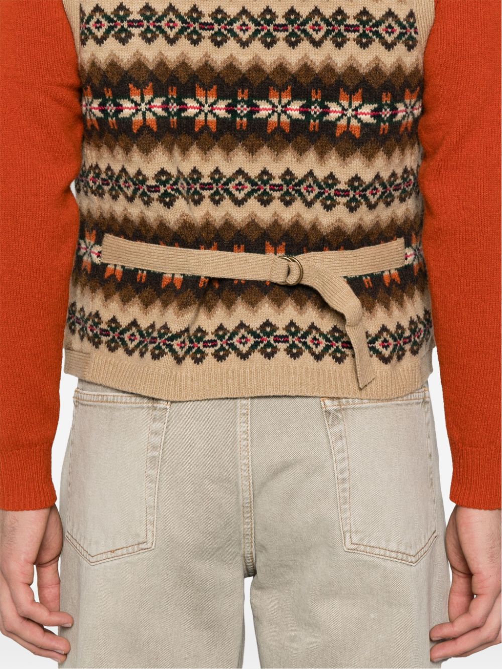 Polo Ralph Lauren Fair-isle mouwloos vest Bruin