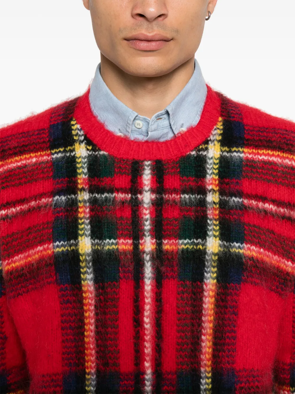 Polo Ralph Lauren Geruite trui Rood