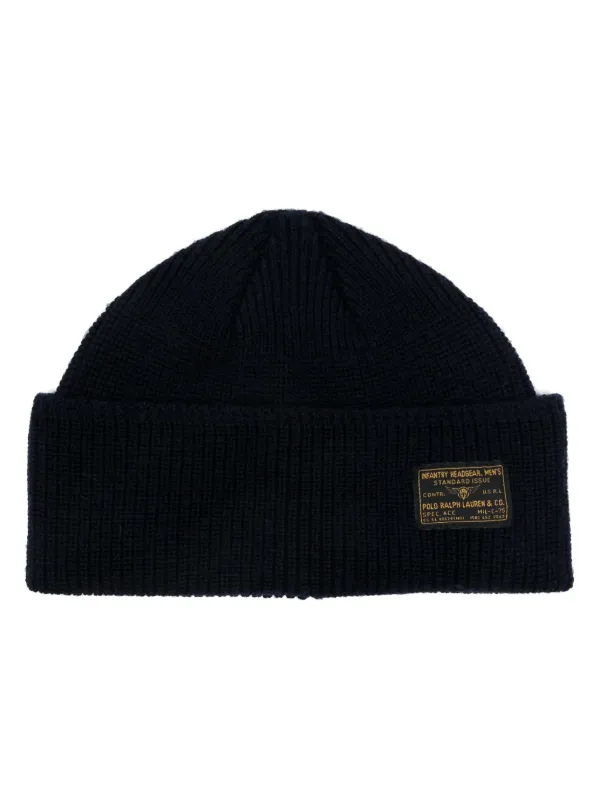 Polo Ralph Lauren Merino Wool Beanie Blue FARFETCH UK