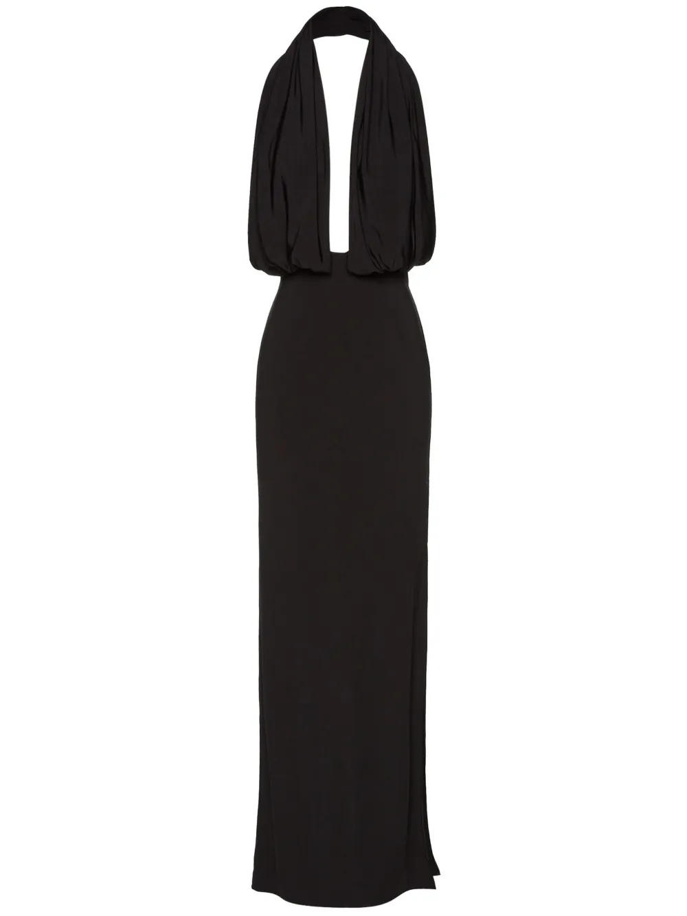 Magda Butrym robe longue à détails drapés | noir | Image 1