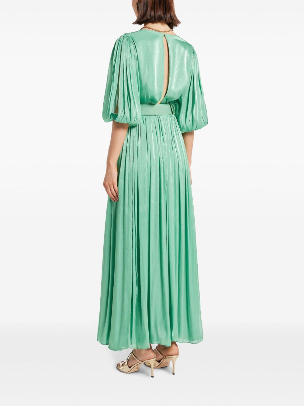 Shop Costarellos Brennie Maxi Dress In Green