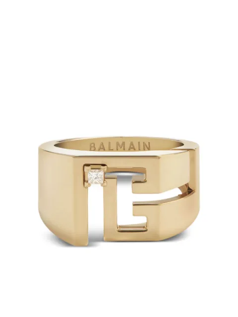Balmain 18K yellow gold Labyrinth PB  diamond ring