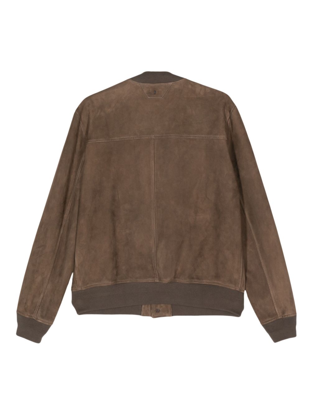 Salvatore Santoro leather bomber jacket - Bruin