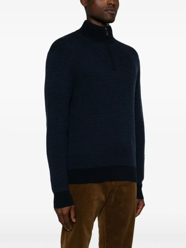 Polo Ralph Lauren waffle knit Sweater Blue FARFETCH TR