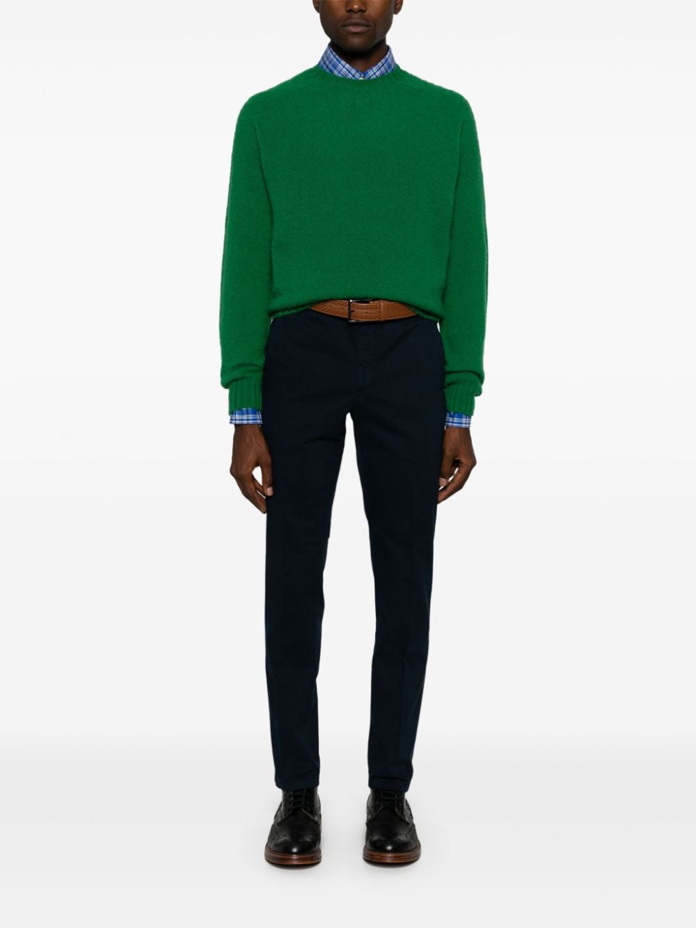 Shop Polo Ralph Lauren Wool Sweater In Green