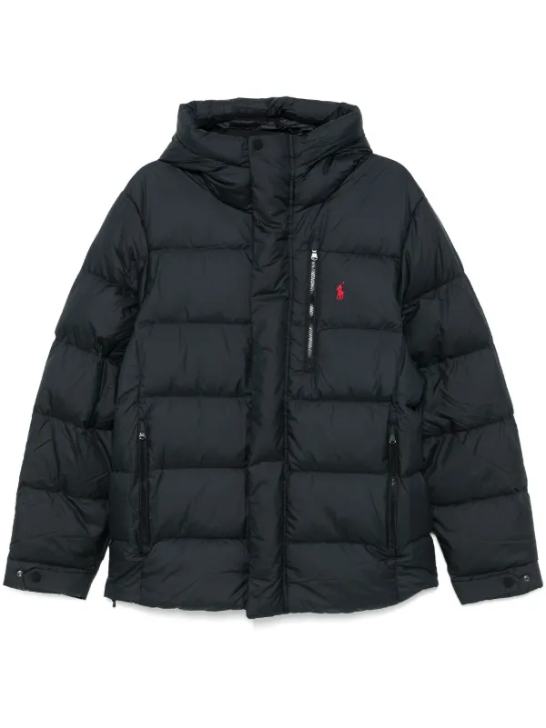 Ralph lauren black puffer jacket hotsell