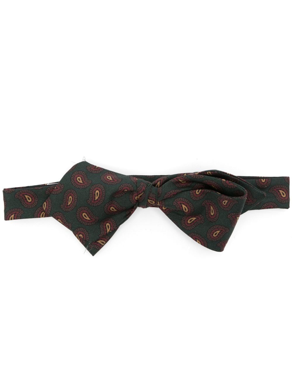 Shop Polo Ralph Lauren Silk Bow Tie In Green