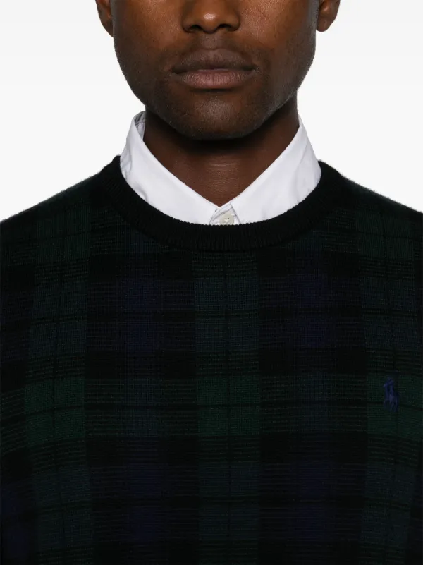 Polo Ralph Lauren チェック セーター | ブルー | FARFETCH JP