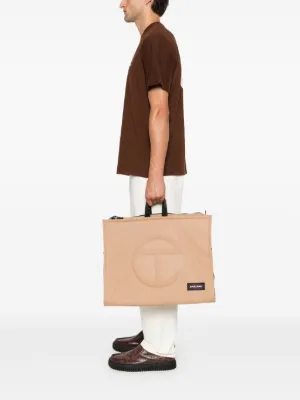 Telfar Shopping Bag Men Telfar Shopping Bag Small White In Vegan