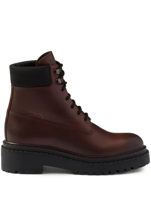 Prada Stiefeletten aus Leder