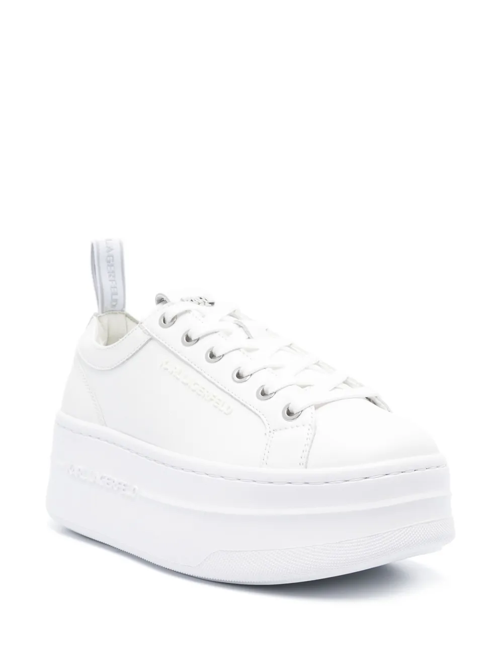 Karl Lagerfeld Sneakers met logo-applicatie - Wit