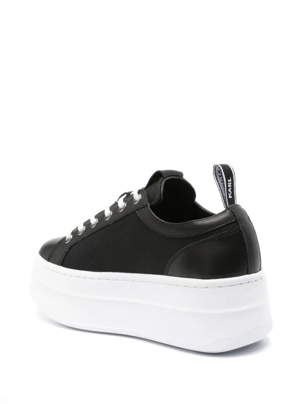 Karl Lagerfeld logo-appliqué Sneakers Black FARFETCH OM