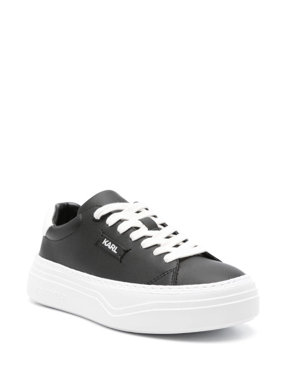 Karl Lagerfeld Sneakers met logopatch - Zwart