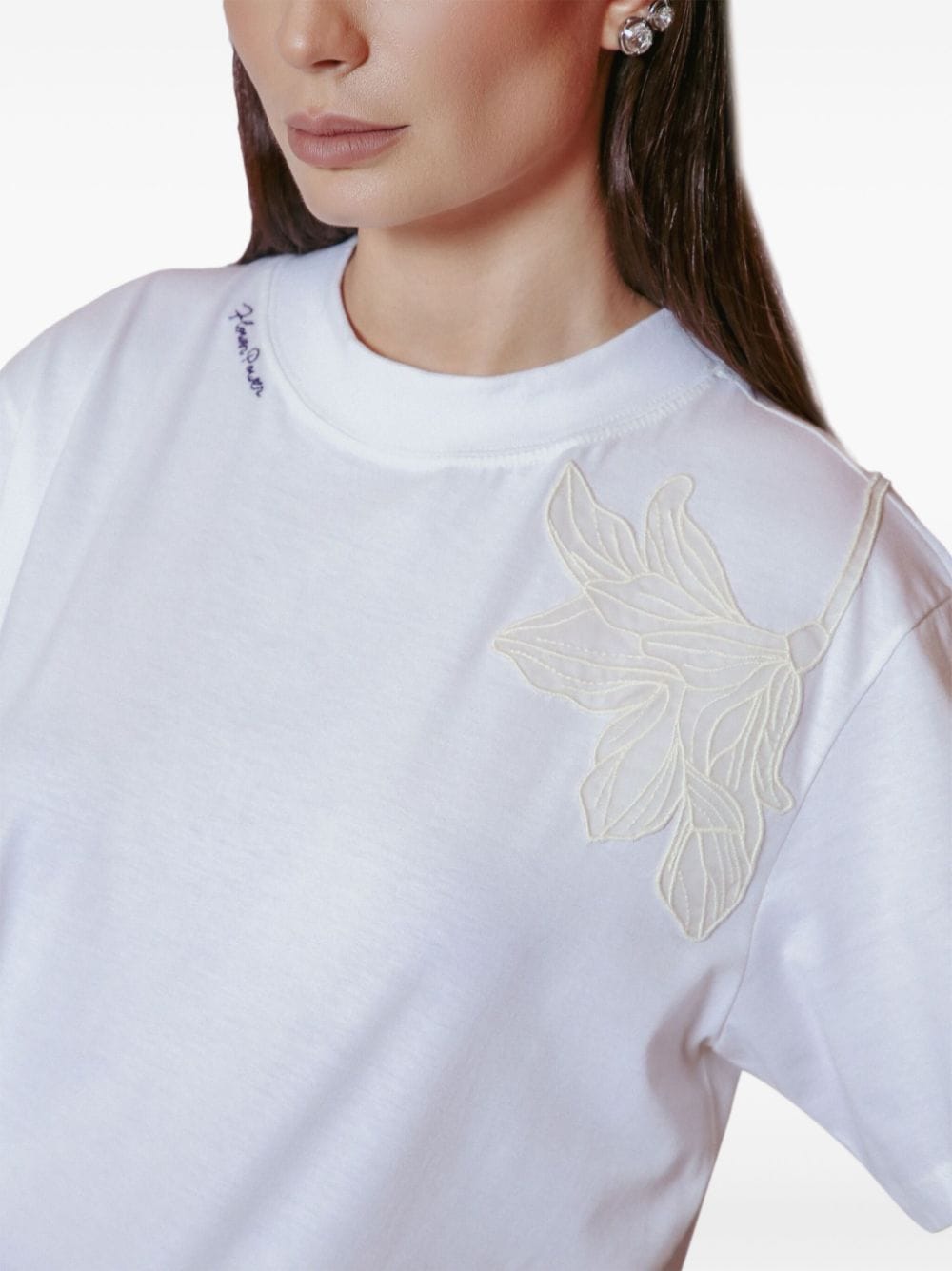 Shop Lethicia Bronstein Chiara T-shirt In White