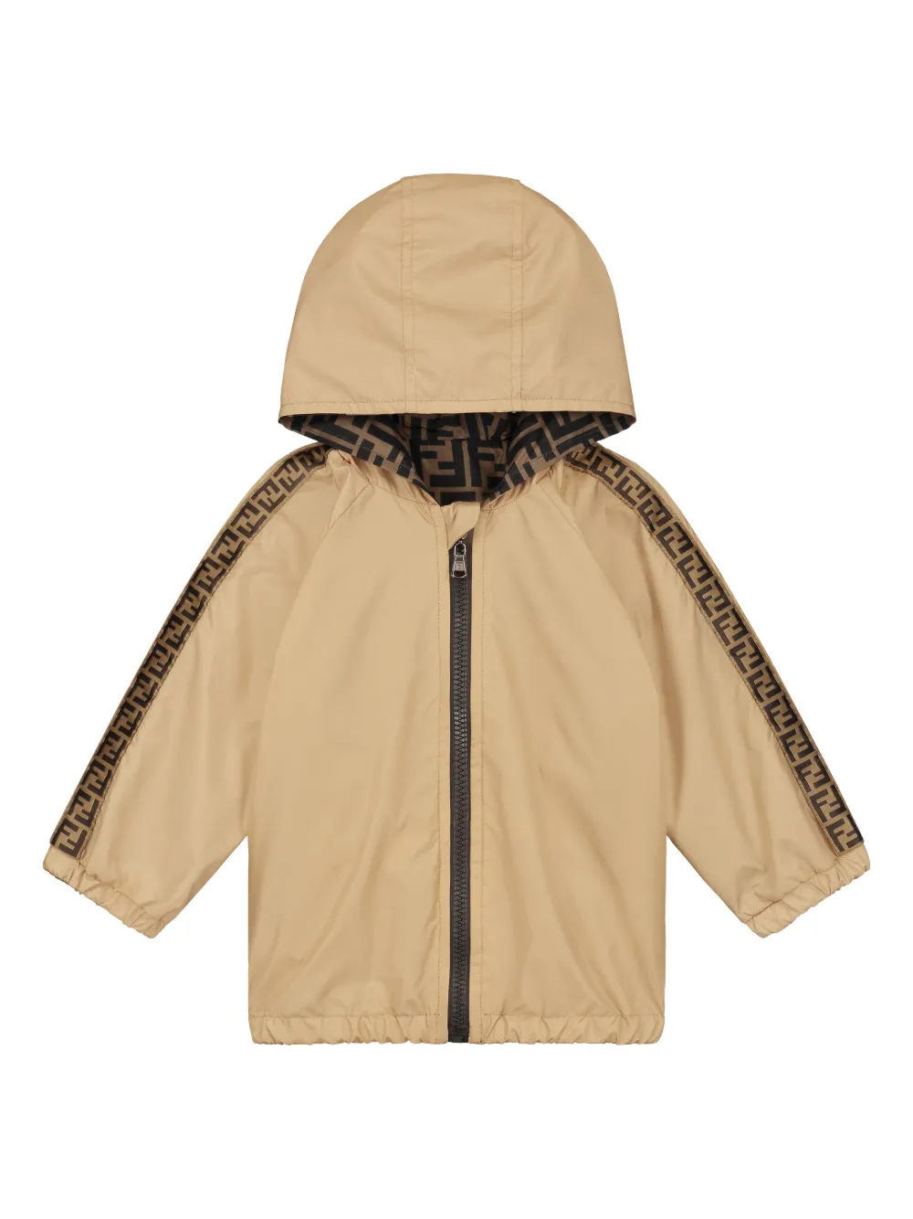 Fendi Kids Jaqueta com estampa monogramada | Neutro | Image 1