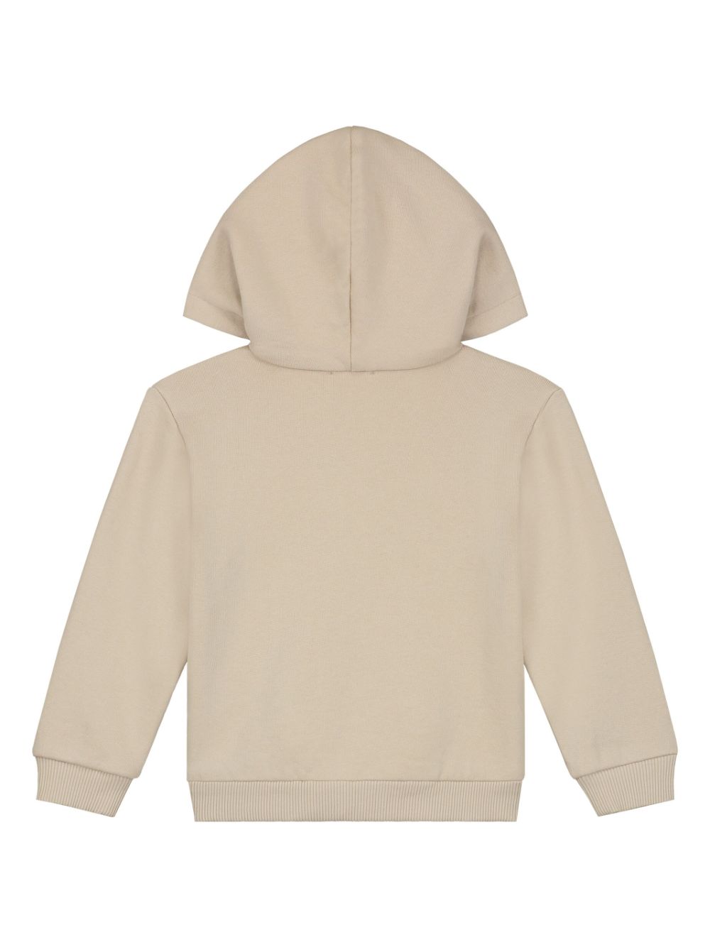 Dolce & Gabbana Kids Hoodie met rits en patch - Beige