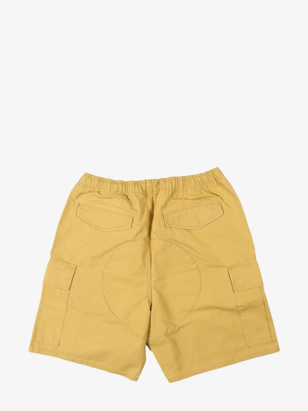 Stüssy logo-patch cargo shorts - Geel