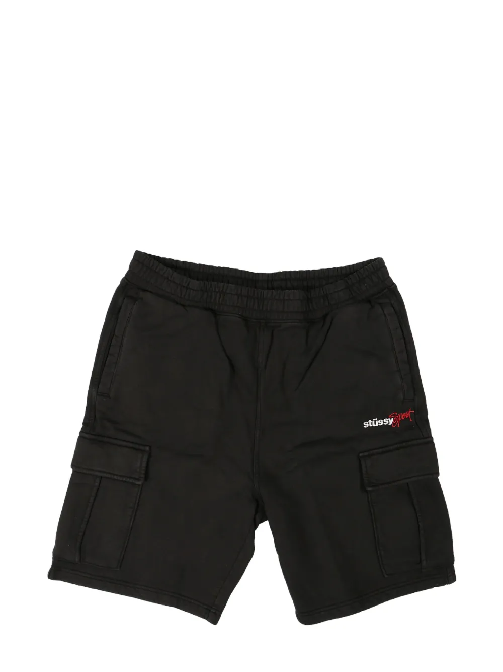 Stüssy logo-embroidered cargo shorts - ブラック Stüssy logo-embroidered cargo shorts - ブラック