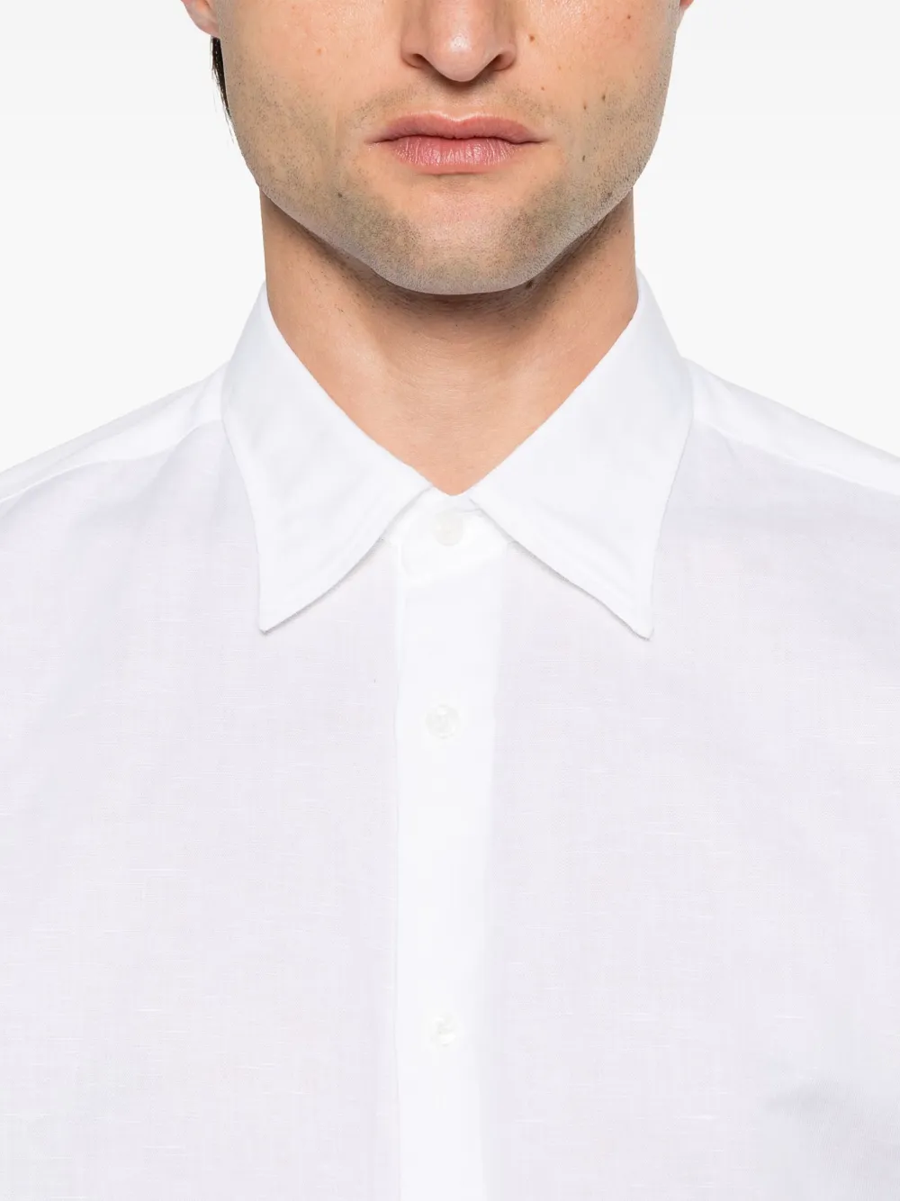 Fursac Cheesecloth Shirt In White