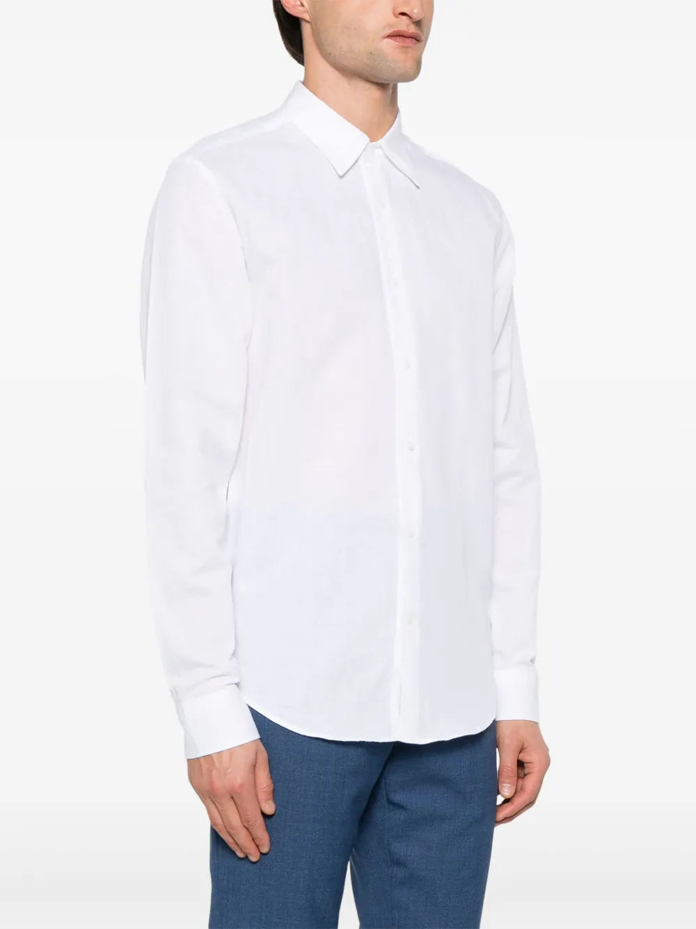 Fursac Cheesecloth Shirt In White