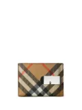 Burberry Check clip cardholder - Neutrals