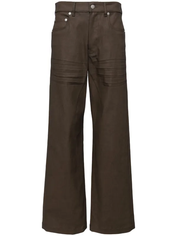 rick owens geth jeans コーティング加工　ブラウン　30 GETH JEANS| RICK OWENS