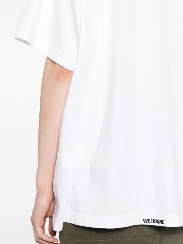 【関税込み】We11done ホワイト Pearl Logo Tシャツ We11done Pearl Logo Tシャツ | ホワイト | FARFETCH JP
