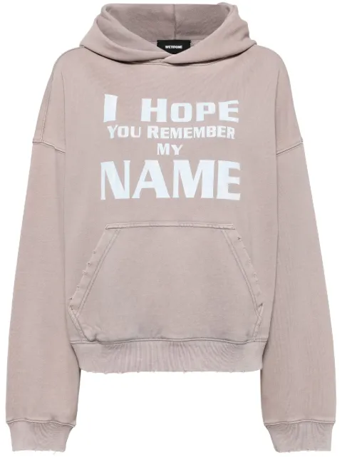 We11done hoodie Lettering