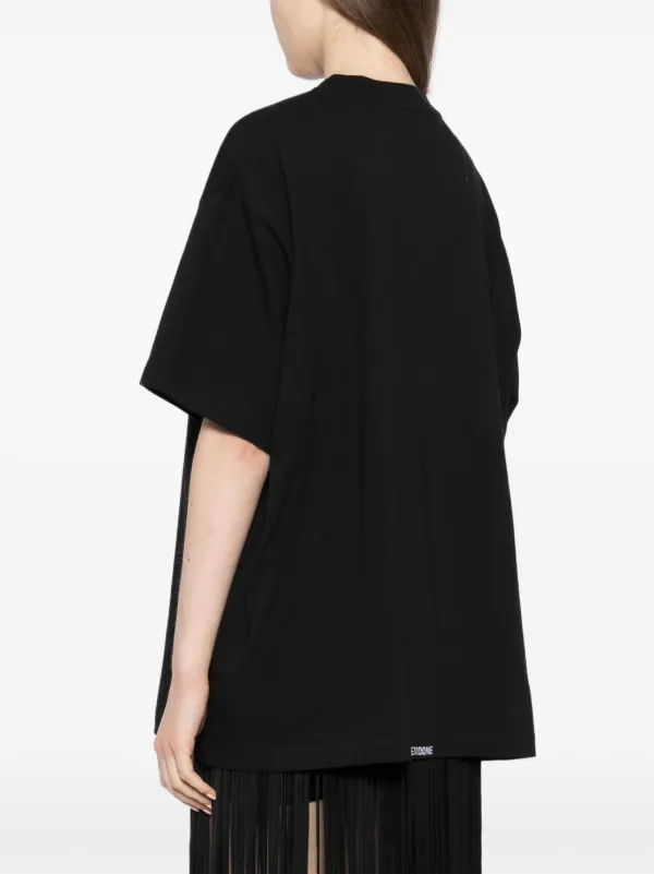 【関税込み】We11done ブラック Pearl Logo 長袖Tシャツ We11doneのブラック Pearl Bear 長袖Tシャツがセール中