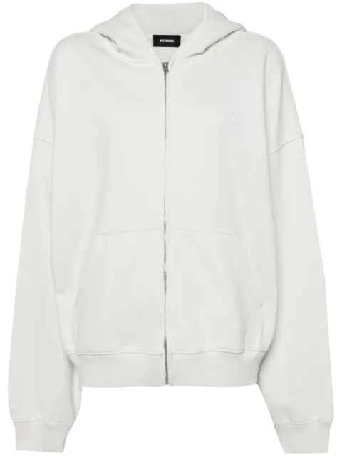 We11done cap zip-up hoodie