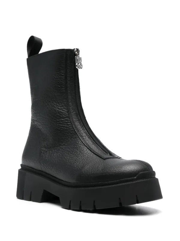 Front zip chelsea boots hotsell