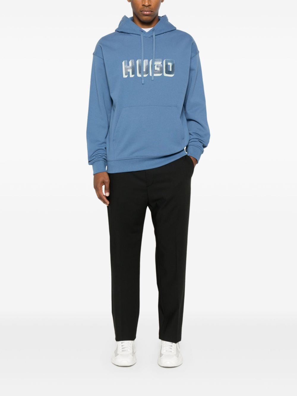 Shop Hugo Diquerio Hoodie In Blue