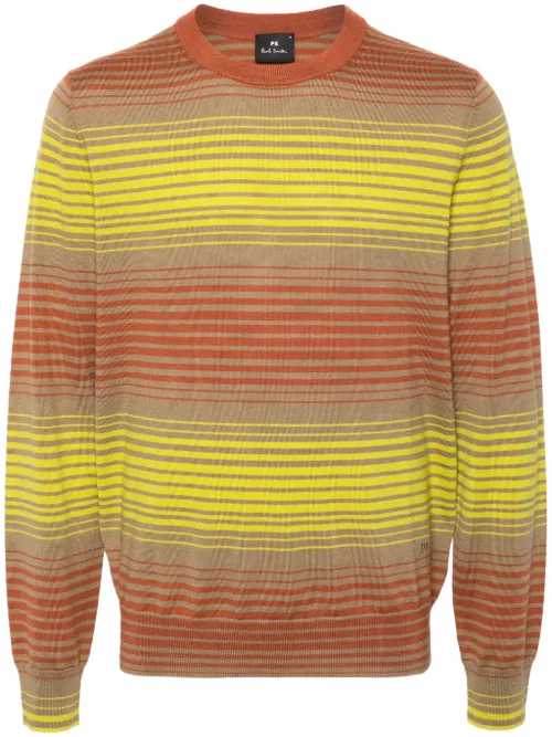 Pull en laine mérinos à rayures - PS Paul Smith - Modalova