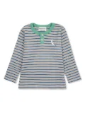 Bobo Choses Stripes waffle T-shirt - Blue