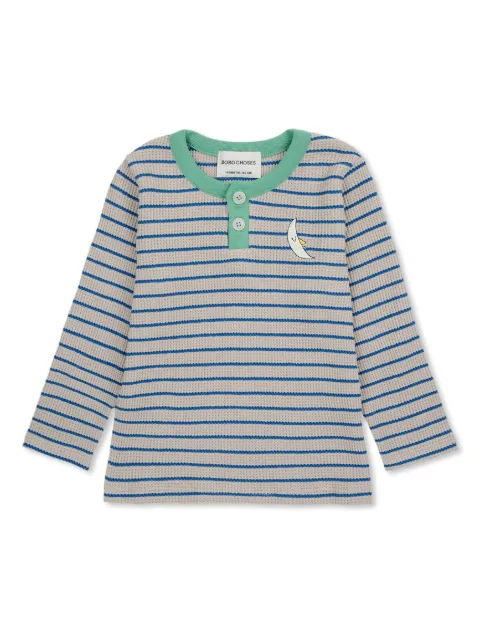 Bobo Choses Stripes waffle T-shirt