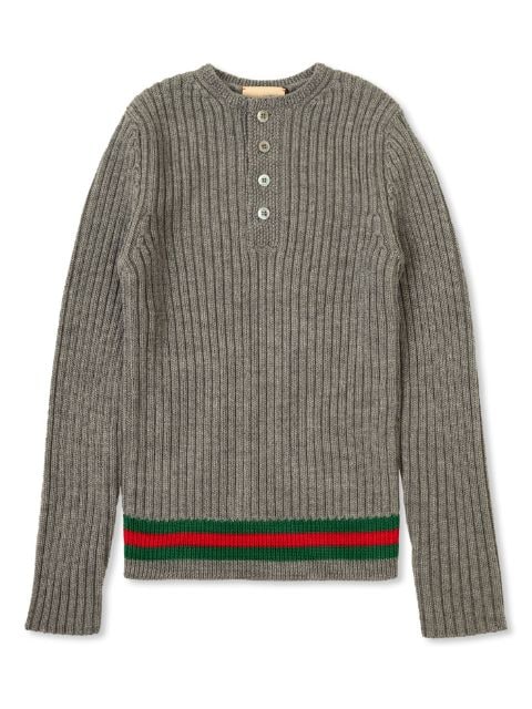 Gucci Kids Signature Web Stripe sweater