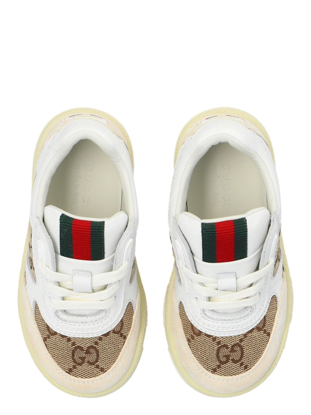 Gucci Kids Re Web Sneakers Nude FARFETCH DE