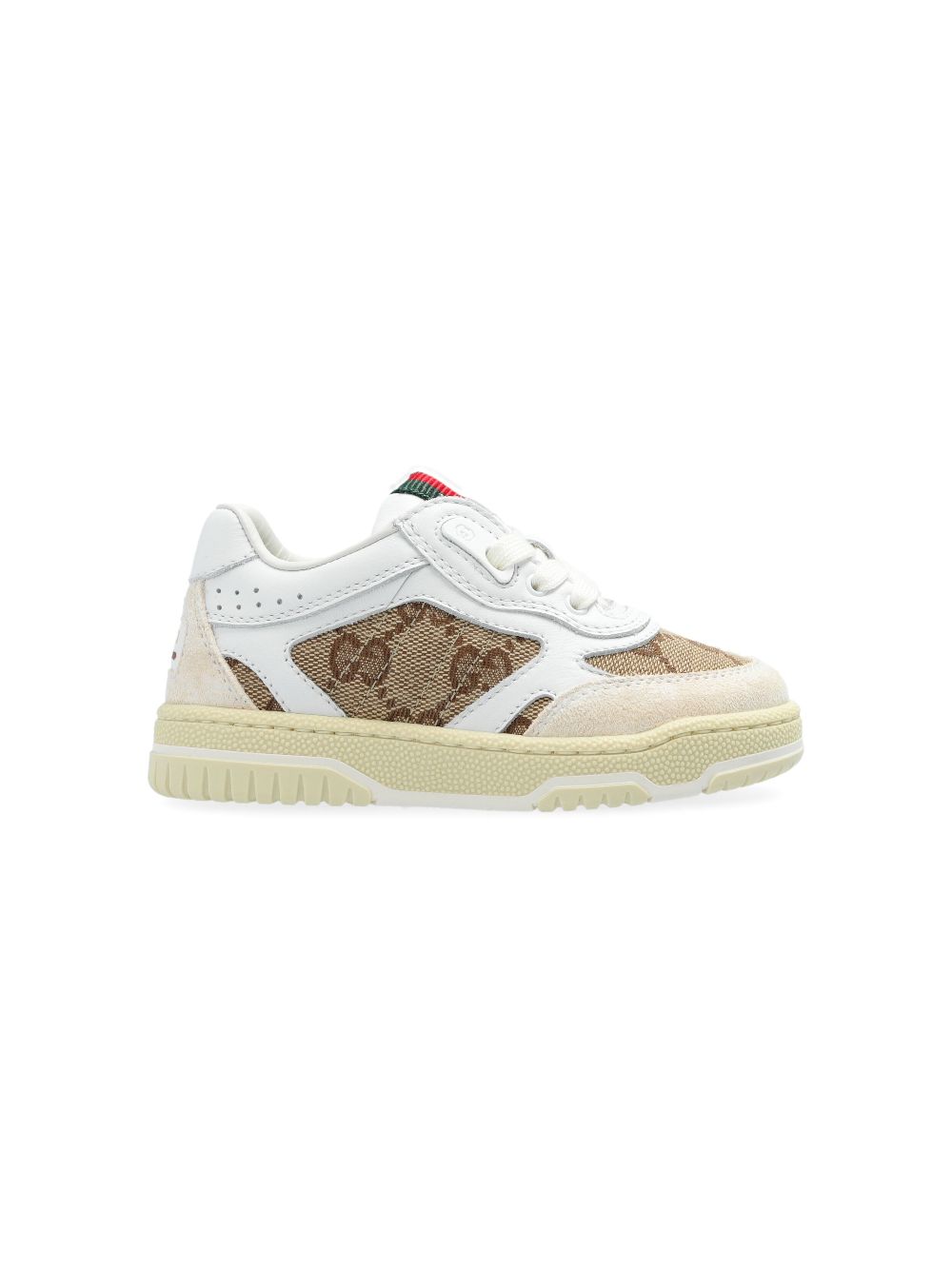 Shop Gucci Re-web Sneakers In Neutrals