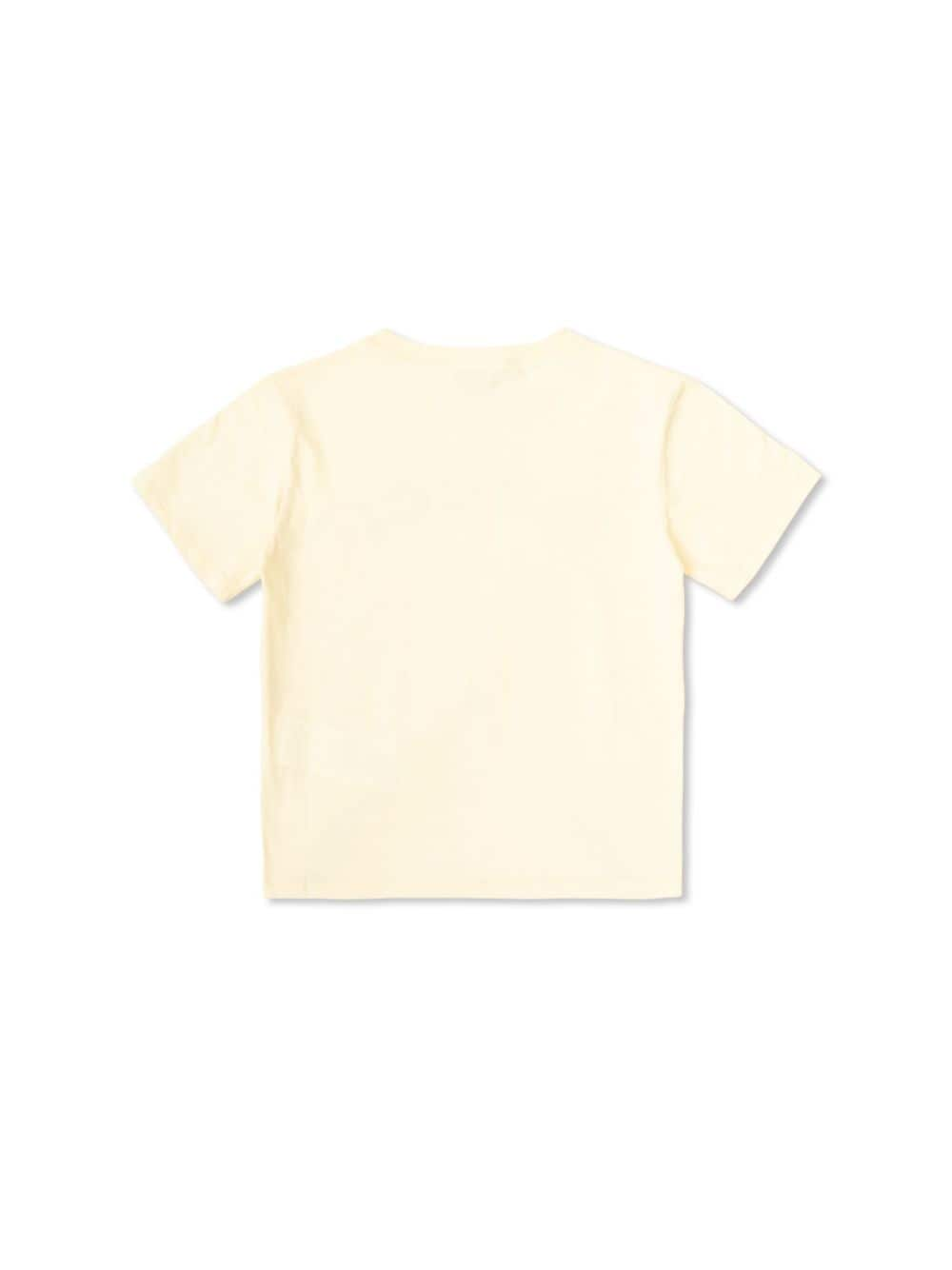 Gucci Kids printed cotton T-shirt - Beige