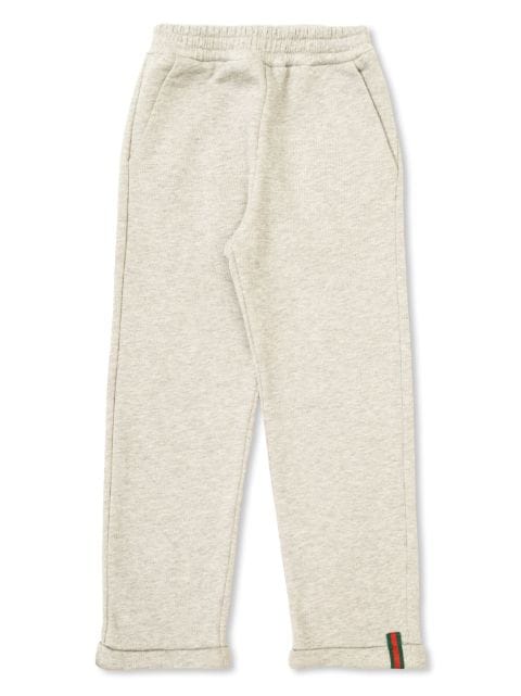 Gucci Kids logo-patch cotton track pants